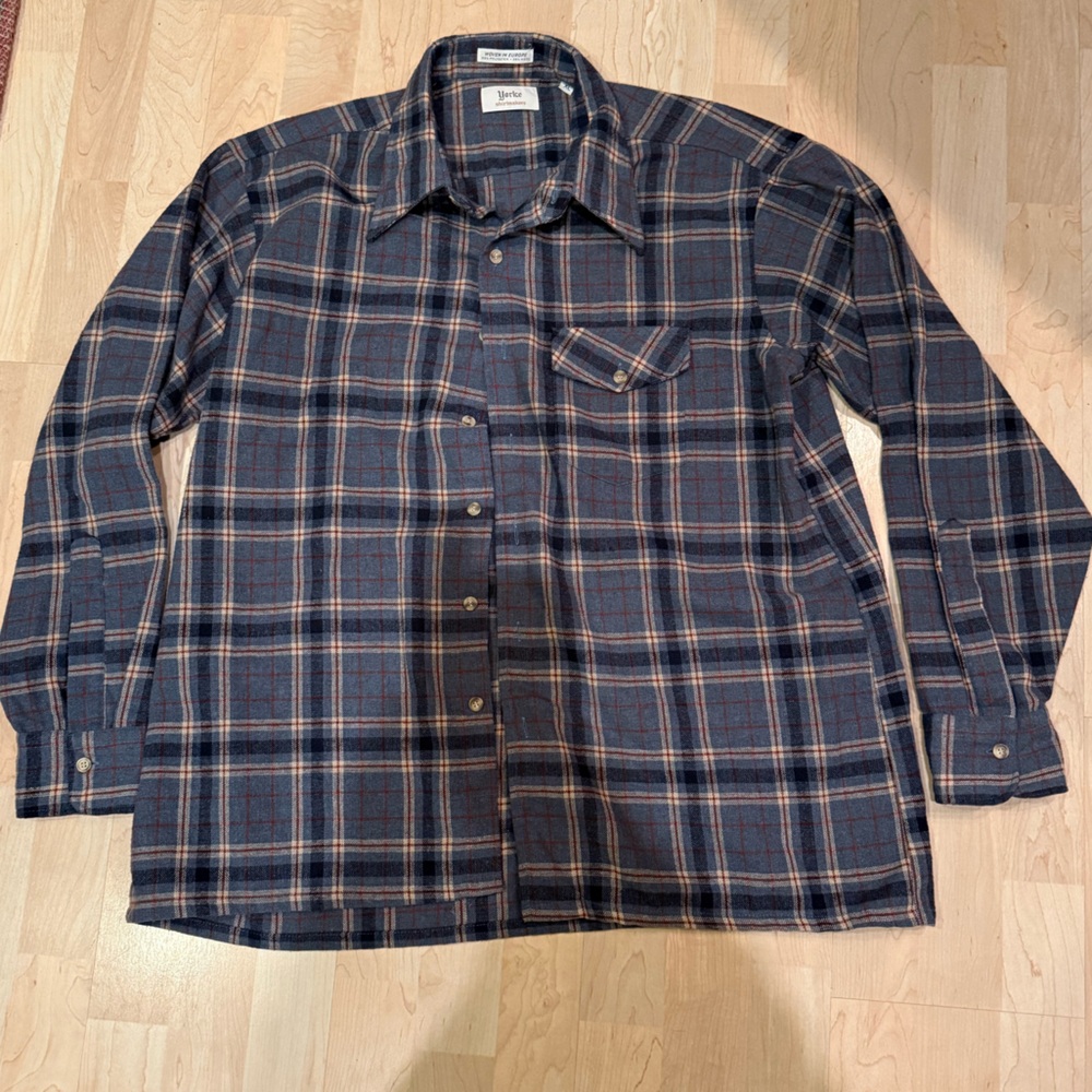 Men's Navy Plaid Flannel